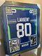 Steve Largent Authentic Autograph Framed Jersey Coa Seattle Seahawks