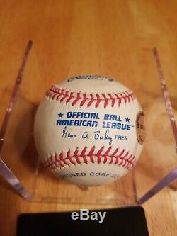 TED WILLIAMS SIGNED AUTOGRAPHED MLB BASEBALL With COA and Display Case