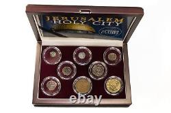 THE JERUSALEM COLLECTION 8 COINS Spanning 2322 Years + Display Case + COA