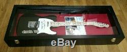 TOM PETTY HAND SIGNED AUTOGRAPHED FENDER ELECTRIC GUITAR! WithCOA AND DISPLAY CASE