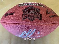 TROY AIKMAN SIGNED OFFICIAL SB XXVII FOOTBALL AUTOGRAPHED with COA & Display Case