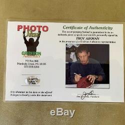 TROY AIKMAN SIGNED OFFICIAL SB XXVII FOOTBALL AUTOGRAPHED with COA & Display Case