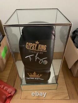 TYSON FURY SIGNED LTD EDIT GLOVE IN GLASS DISPLAY CASE 1 Only COA £240 Delivered