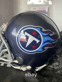 Tennessee Titans Chris Johnson Signed Autograph Speed Mini Helmet CJ2K. JSA COA