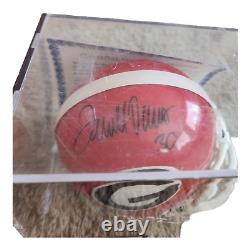 Terrell Davis Georgia Bulldogs Autographed Mini Helmet Hard Display Case Coa