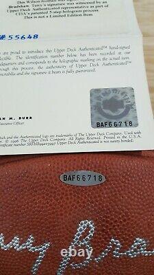 Terry Bradshaw Pittsburgh Steelers Display case signed NFL football UDA COA