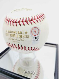 Terry Tito Francona Autographed 2007 World Series Rawlings MLB Baseball COA