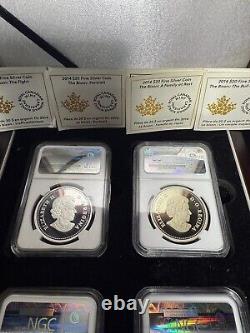 The Bison 2014 Canada S$20 Set Early Releases PF69 Ultra Cameo -COAs/Display Box