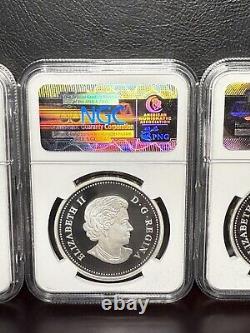 The Bison 2014 Canada S$20 Set Early Releases PF69 Ultra Cameo -COAs/Display Box