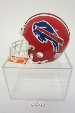 Thurman Thomas Buffalo Bills signed mini football helmet with display case COA