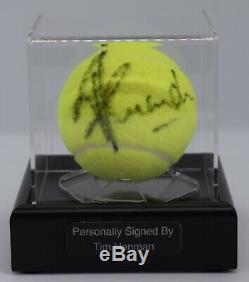 Tim Henman Signed Autograph Tennis Ball Display Case Wimbledon Sport AFTAL COA