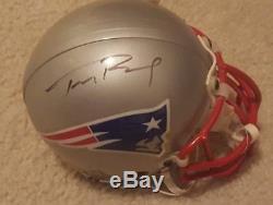 Tom Brady Auto JSA Mini Helmet Signed Autographed LOA COA with Display Case Rare