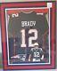 Tom Brady Signed Framed Jersey Authenticated With Coa
