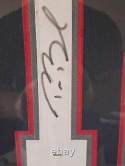 Tom Brady Signed Framed Jersey Authenticated With COA