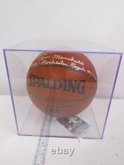 Tom Marshall Signed Basketball NBA Auto Autograph COA JSA with DIsplay Case RARE