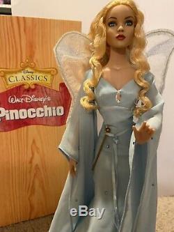 Tonner Disney Blue Fairy 16 Pinocchio doll with display case, COA, & original box