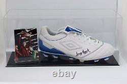Tony Book Signed Autograph Football Boot Display Case Manchester City COA