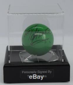 Tony Knowles Signed Autograph Snooker Ball Display Case Sport AFTAL COA
