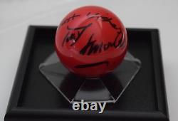 Tony Knowles Signed Autograph Snooker Ball Display Case Sport AFTAL & COA