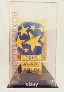 Tony bellew signed glove in a perspex display case coa usyk fury ali