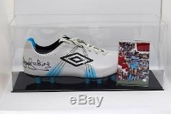 Trevor Brooking Signed Autograph Football Boot Display Case West Ham AFTAL COA