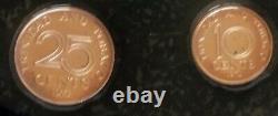 Trinidad & Tobago 8-Coin Proof Set in Display Case with COA, 1973