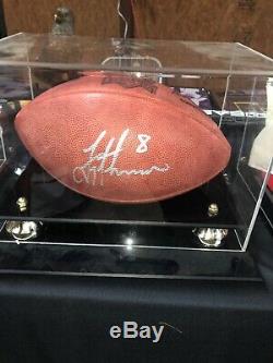 Troy Aikman Dallas Cowboys Signed NFL Football With Official Display Case COA