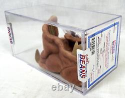 Ty Beanie Baby Batty Tan Acrylic Display Case Authenticated COA Gorgeous Fabric