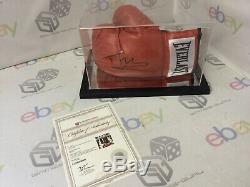 Tyson Fury signed boxing glove with COA in display case