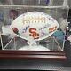 Usc Trojans Auto Team Football, Pete Carroll With Glass Display Case. No Coa