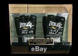 Ufc Mma Ken Shamrock Hand Signed Autographed Gloves In Display Case With Coa