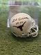 Univ Of Texas Earl Campbell Signed Mini Helmet With Jsa Coa And Display Case