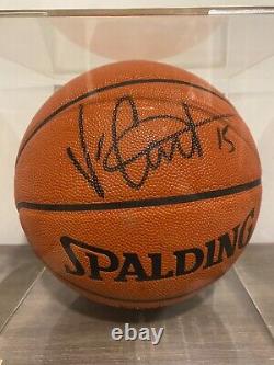 Vince Carter Autograph Signed Spalding Ball NBA Raptors With Display Case COA