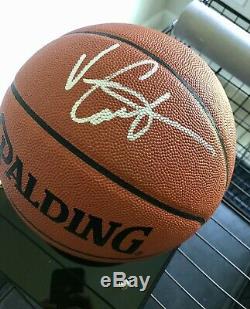 Vince Carter Signed Basketball With COA & Display Case
