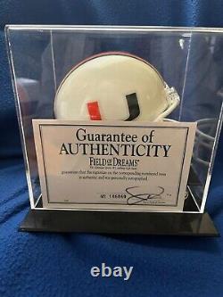 Vince Wilfork Autographed Miami Hurricanes Mini Helmet with COA and display case