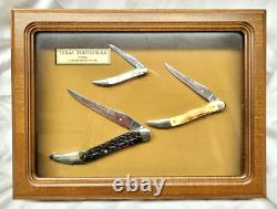 Vintage! CASE XX TEXAS TOOTHPICKS Knives Set, Factory Display Box! COA, #1207