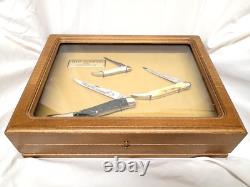 Vintage! CASE XX TEXAS TOOTHPICKS Knives Set, Factory Display Box! COA, #1207