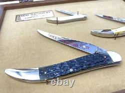 Vintage Case XX 1984 Texas Toothpicks 3pc Knife Set with Display & COA 1 of 2500