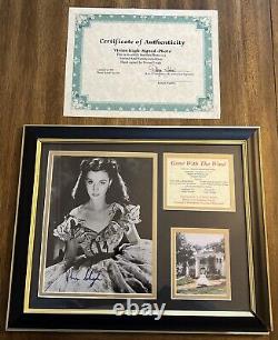 Vivien Leigh Gone with the Wind SIGNED Autographed Display Frame With COA 121/200