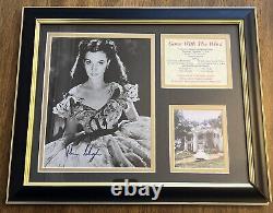 Vivien Leigh Gone with the Wind SIGNED Autographed Display Frame With COA 121/200