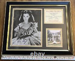 Vivien Leigh Gone with the Wind SIGNED Autographed Display Frame With COA 121/200