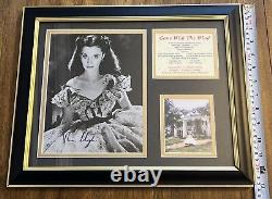 Vivien Leigh Gone with the Wind SIGNED Autographed Display Frame With COA 121/200