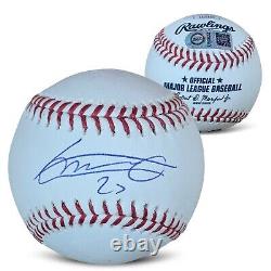 Vladimir Guerrero Jr Autographed MLB Signed Baseball JSA COA Display Case