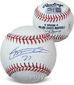 Vladimir Guerrero Jr Autographed MLB Signed Baseball JSA COA with Display Case