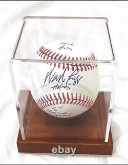 WADE BOGGS AUTOGRAPHED OFMLB With 3010 HITS 5 BC'S INS. JSA COA +DISPLAY CASE