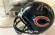 Walter Payton Autographed Signed Chicago Bears Mini Helmet Coa + Display Case