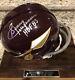 Washington Redskins Sonny Jurgensen Signed Hof 83 Helmet Withcoa & Display Case