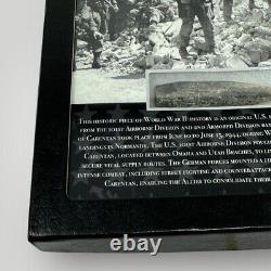 WWII D-Day 101st Airborne Battle of Carentan Normandy Military Gift Display COA