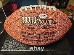 Walter Payton & Gale Sayers Wilson Football with Bears Display Case PSA DNA COA