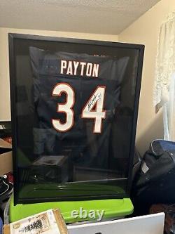 Walter Peyton Framed Jersey No COA